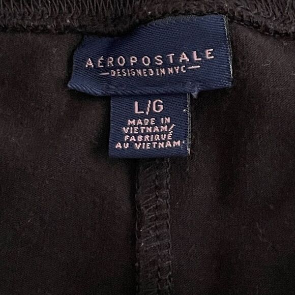 Aeropostale Mid-Rise Perfect Leggings In Black Fox Large - Picture 6 of 8